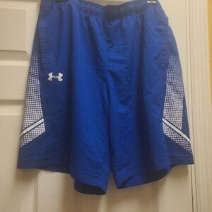 Under Armour Men's Athletic Shorts Size XL Royal Blue